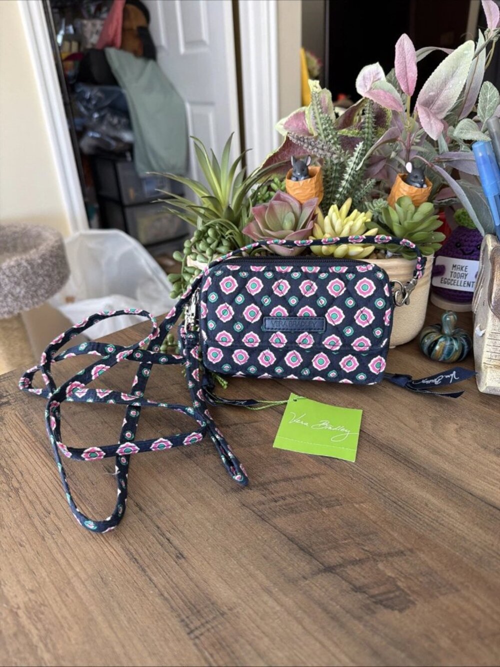 Vera Bradley All in One Crossbody - Petal Dots - NWT